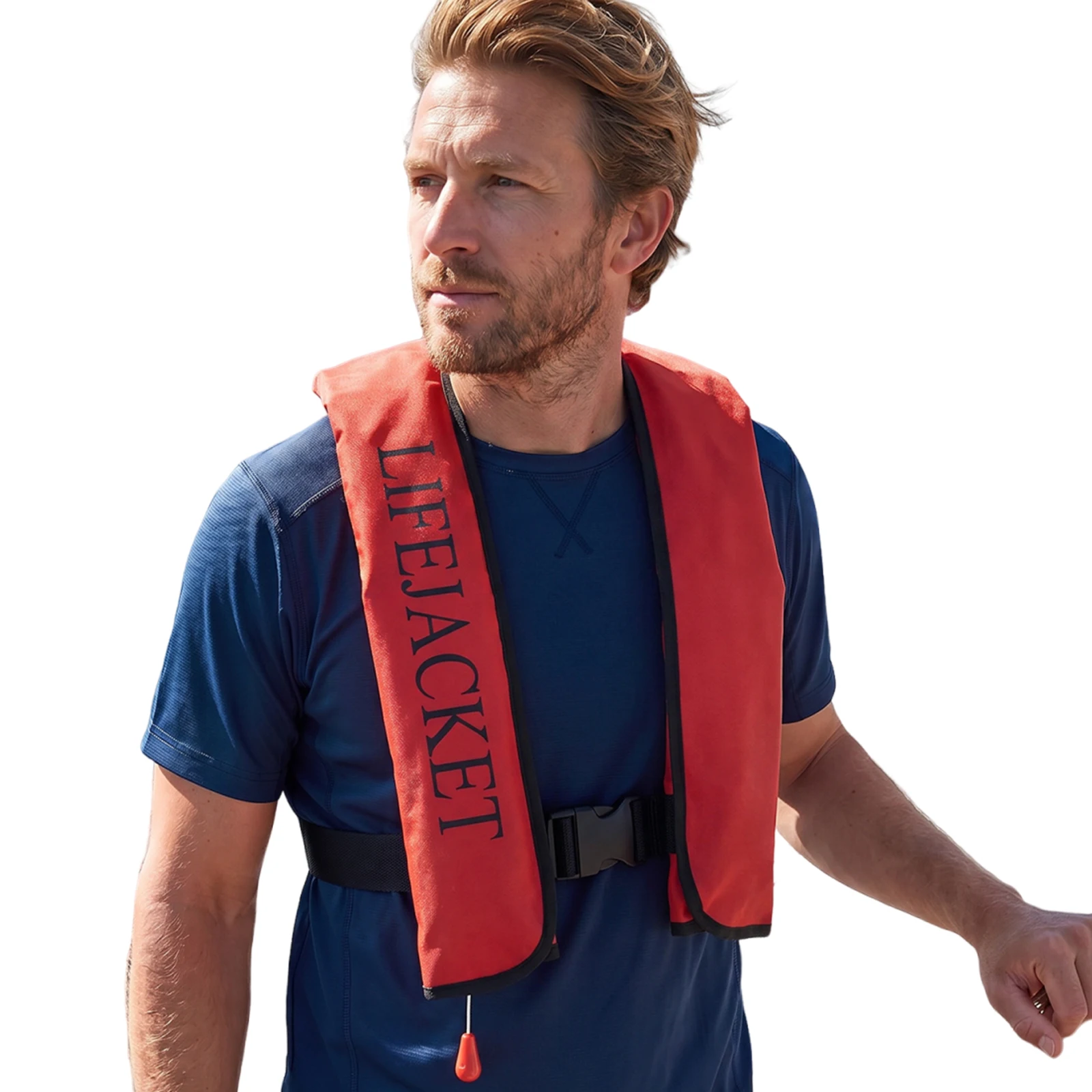 Fishing Vest - Self-inflatable Kayak Vest with Reflective Strips