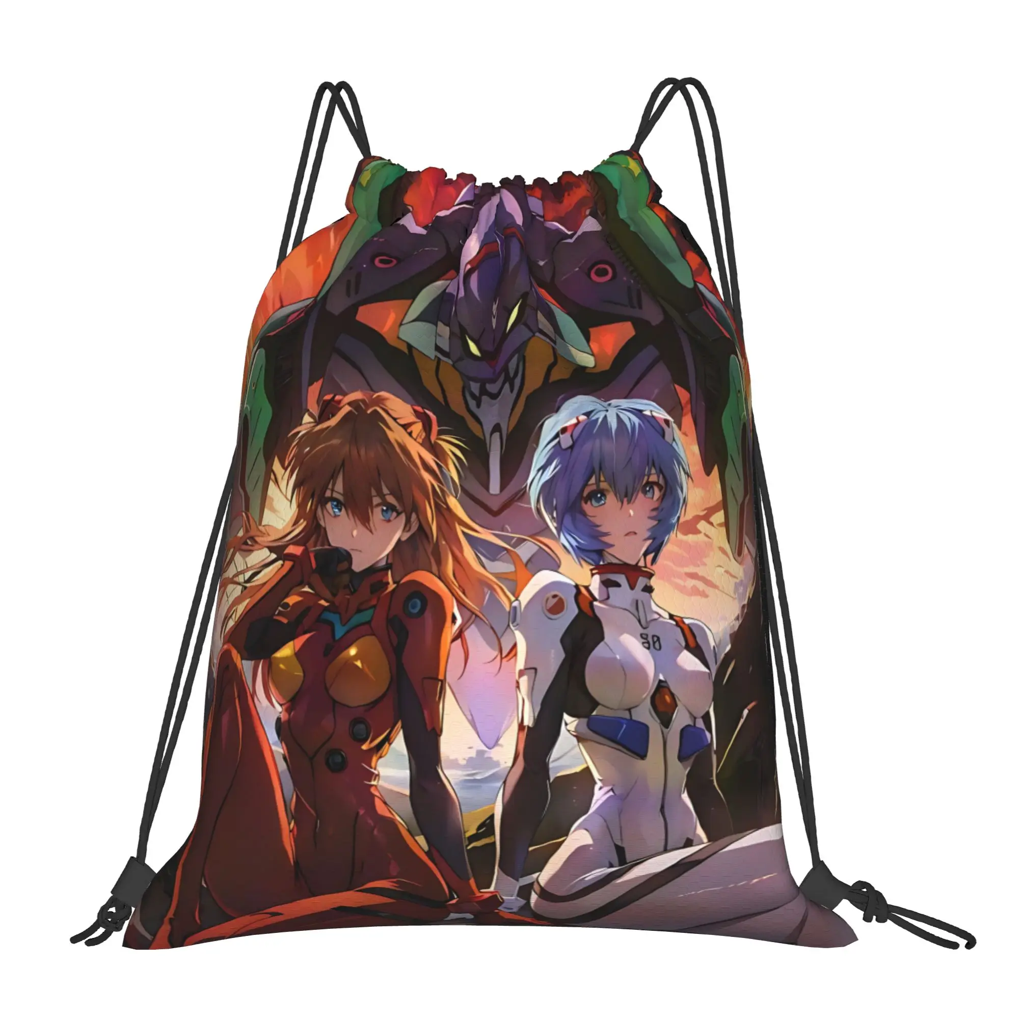 gym Pouch Neon Genesis Evangelion EVA  Drawstring Bags Men Women Storage Backpack Teenager Travel Bag Multi-function Pocket
