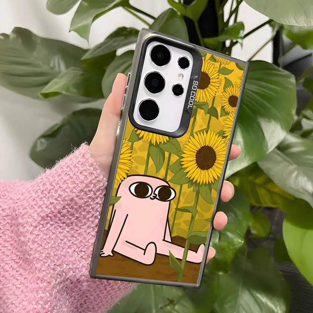 Pink Cartoon Funny Big Eyes Ketnipz Phone Case For Samsung Galaxy A15 A25 A35 A55 A14 A34 A54 A13 A23 A33 A53 A12 A22 A32 A52 A1