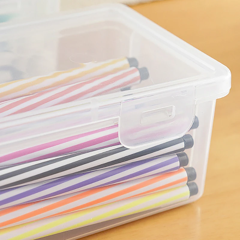 

Transparent Cosmetic Makeup Storage Organizer Desktop Stationery Holder For Foundation Blush Eyeshadow Brushes Pencil Case