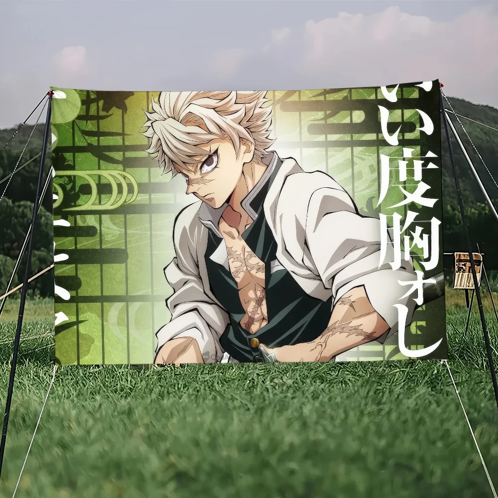 D-Demon S-Slayer Anime S-Shinazugawa S-Sanemis flag College Bedroom Living Room Home Dorm Decor Funny Tapestry Garage Bar Wall