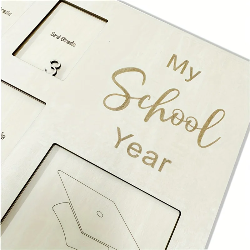 J1UL1N 1Pc School Years Photo Frame, Graduation School Picture Frame, Back To School Gift, Kindergarten To Senior 12 Grade