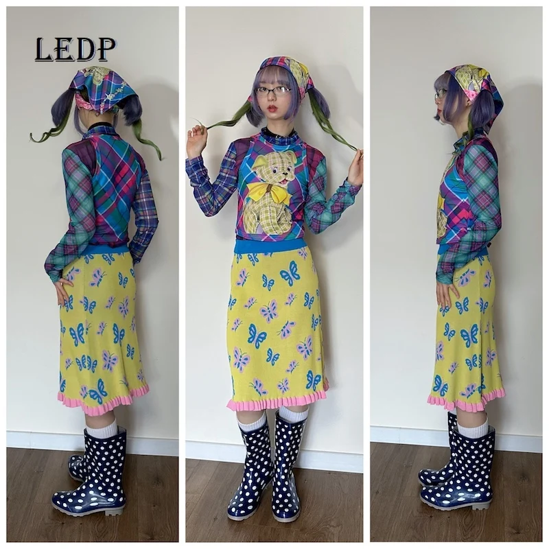 

Apanese Original Design Summer Retro New Women's Top Cute Sweet Cool Y2k Personality Casual Elastic Thin Versatile Vest Ladies