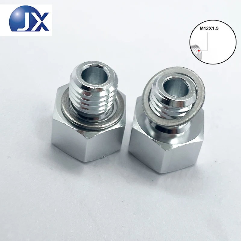 

M12X1 5 TO 1 8NPT Aluminum Oil Pressure Gauge Adapter Reducer Joint for LS Engine Parts High Performance