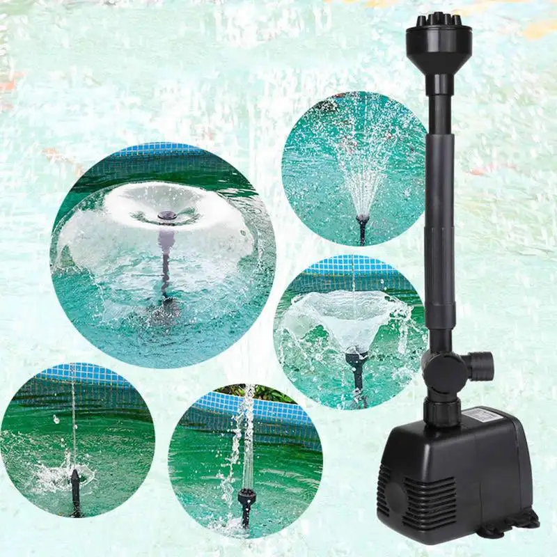 

Pond Pumps For Outdoor Ponds Aquarium Submersible Pump Water Pump And Filter Kit Fish Pond Water Fountain Pump With 3 Nozzles