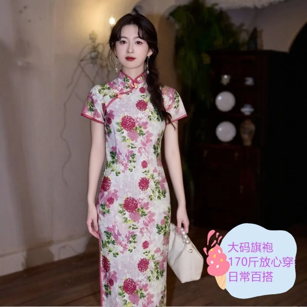 novo-vestido-qipao-vintage-aprimorado-2026-novo-vestido-longo-de-verao-estilo-chines-com-manga-curta-alta-elasticidade-para-performance