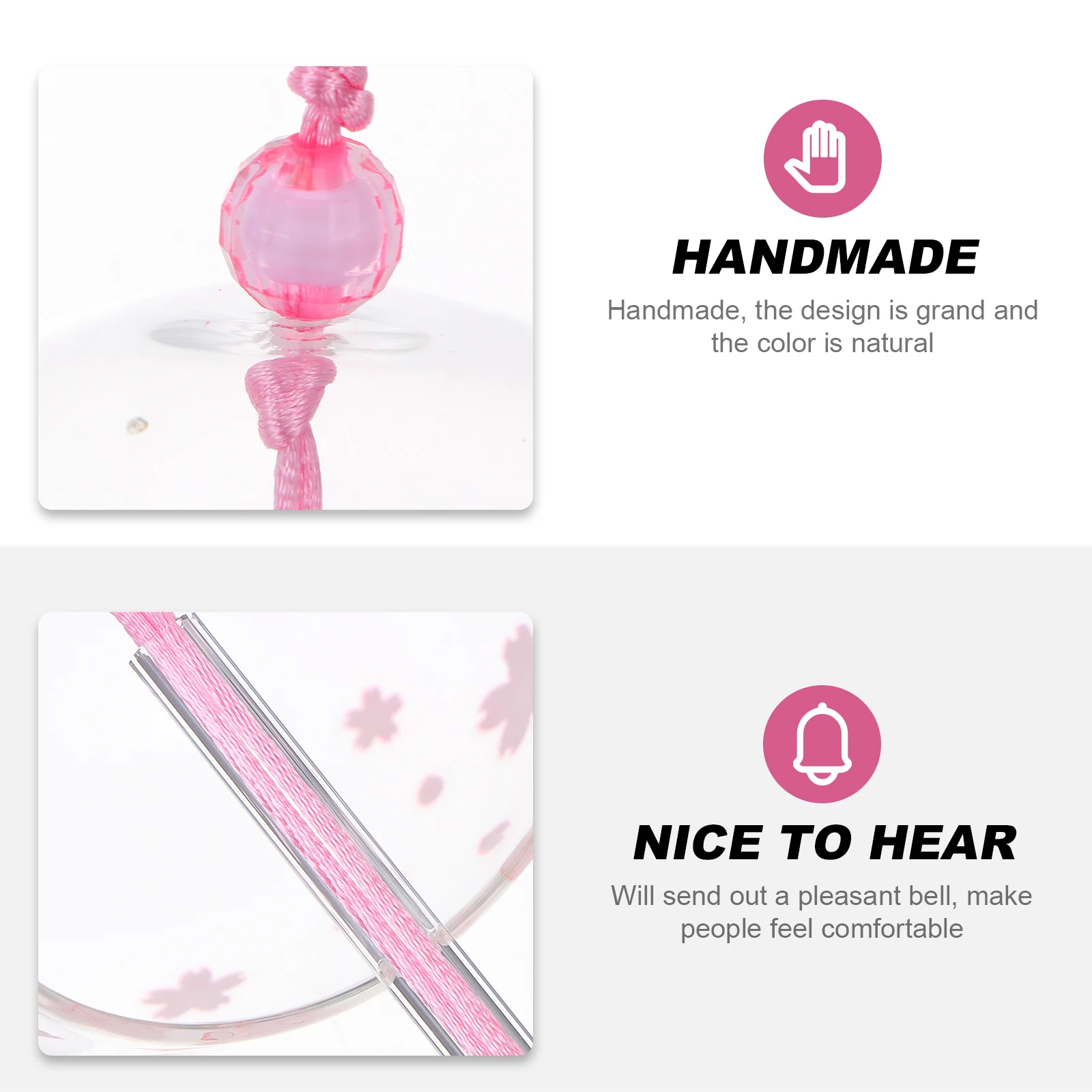 

1Pcs Pendant Wind Chime Glass Material Japanese Style Hanging Ornament for Home Office Garden Interior Decoration Accessories