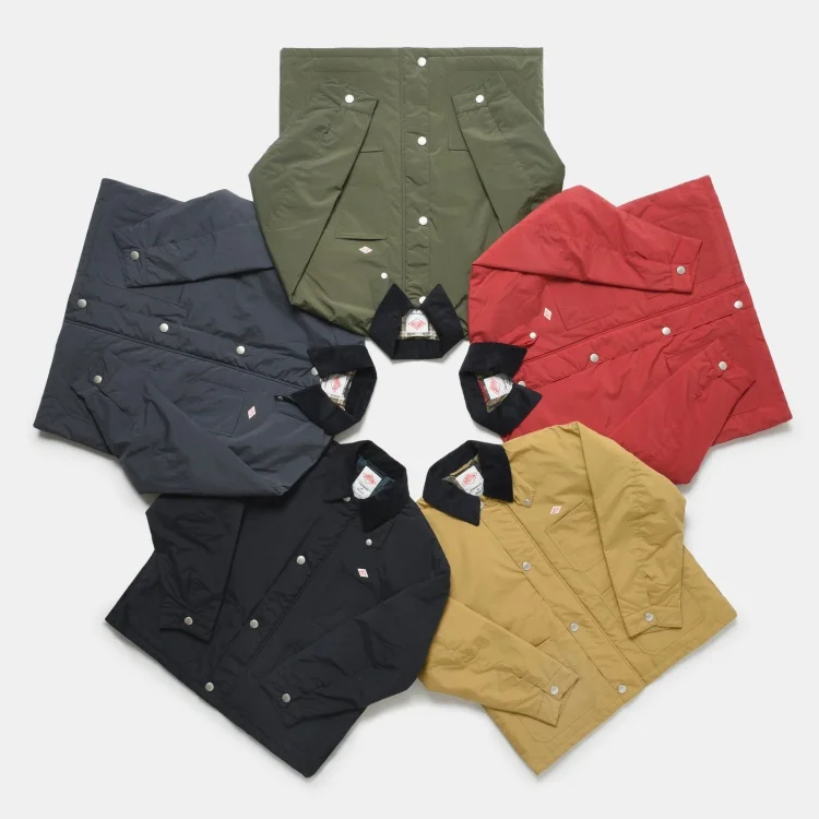 سترة قطنية فضفاضة مقاومة للماء بياقة من الكوردروي، معطف قطني متعدد الألوان مع جيوب متعددة للشباب #4