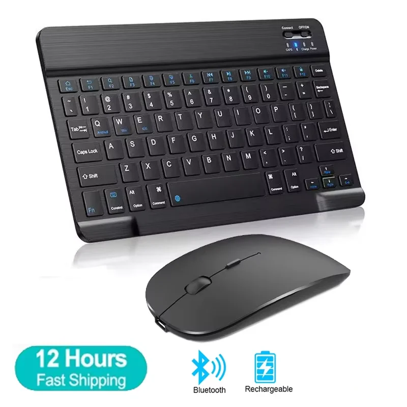

Mini Bluetooth Keyboard Wireless Keyboard Rechargeable For Phone Tablet Russian Spanish Keyboard For Android ios Windows