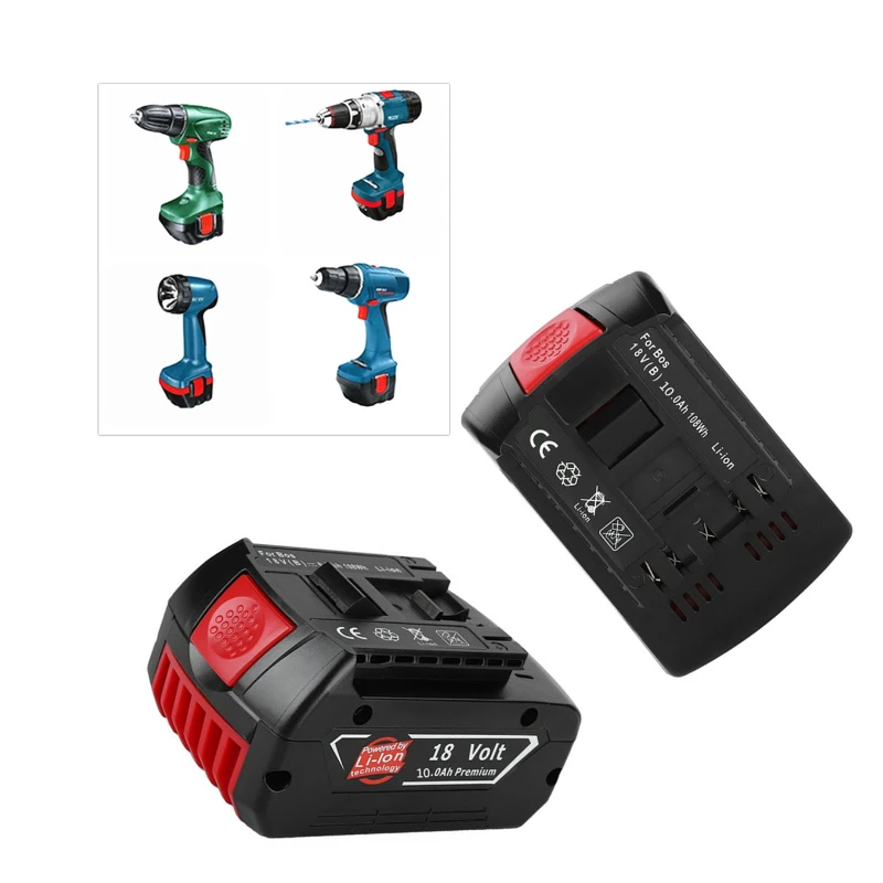 100% NEW 6000mah 18V Power Tool Replaceable Battery Is Suitable for Bosch Various Bosch Models