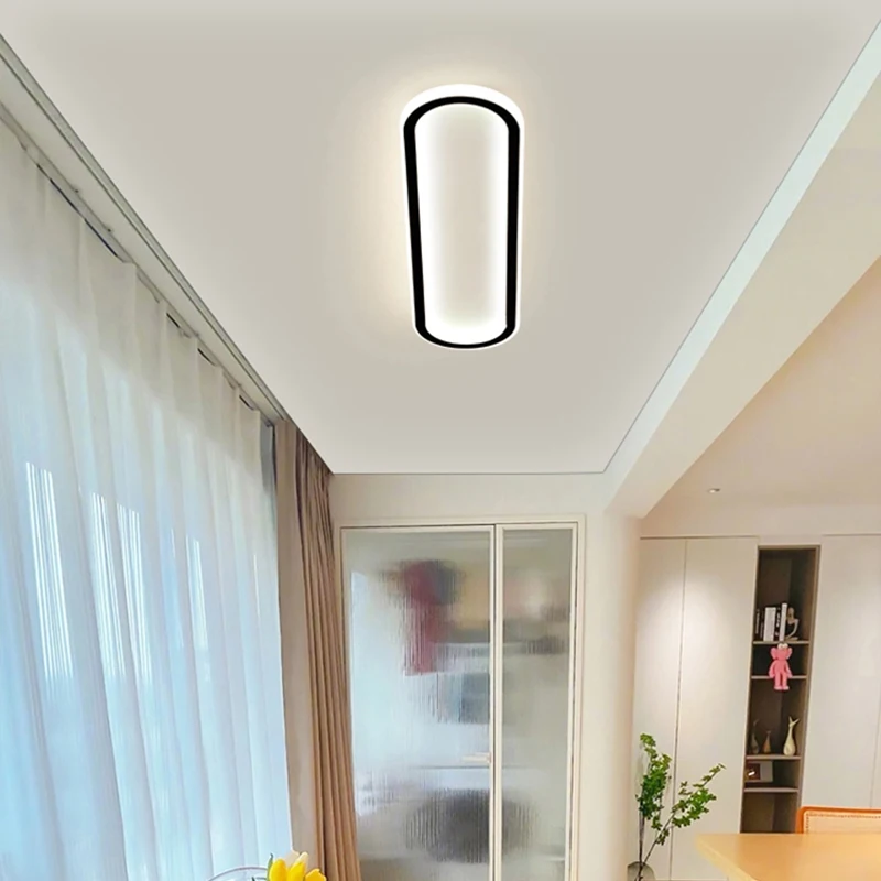 Tira de luces LED modernas para techo, iluminación interior para dormitorio, pasillo resistente, porche, sala de estar, decoración del hogar