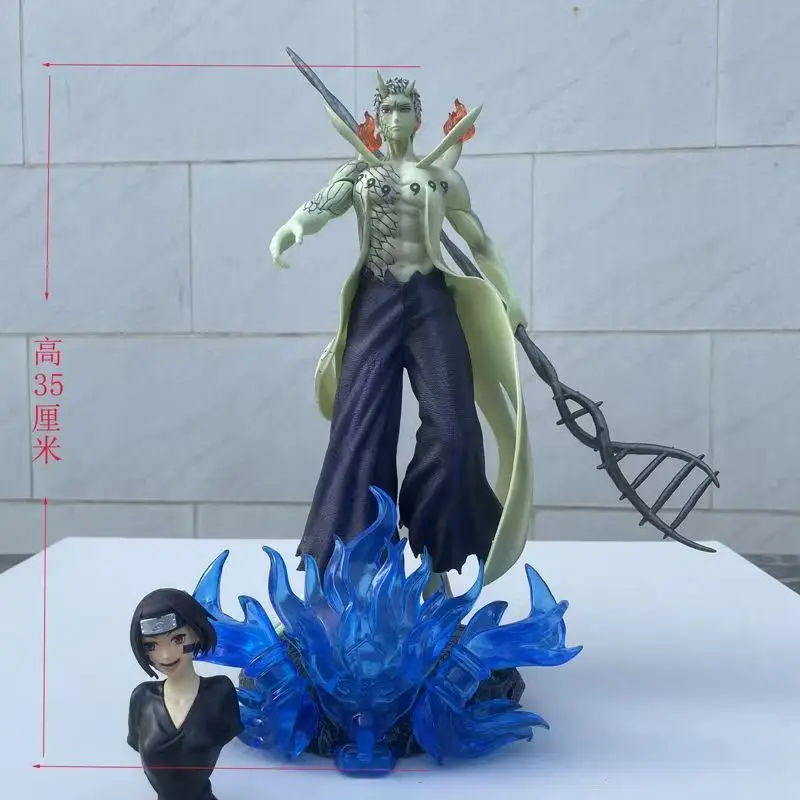 

Naruto Door God Tobi Giant wave Six Realms anime figures Can Favorite Summon PVC Double-headed Dominant 13.38Inch/34cm toys Gift