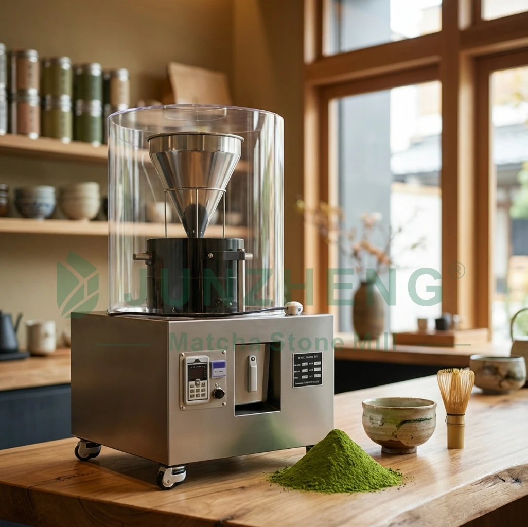 Commercial Electric Matcha Stone Mill Machine Natural Black Granite SUS304 Stainless Steel Grinder Multifunctional Features For