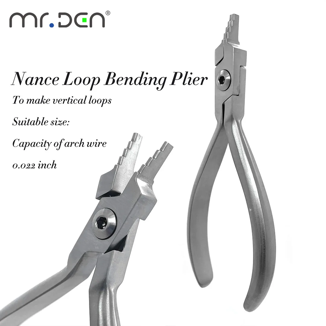 

Orthodontic Multiple Function Plier Dental Nance Loop Wire Bending Forming Forcep Stainless Steel Vertical Loop Surgical Tool