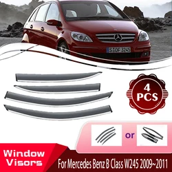 Window Visors For Mercedes Benz B Class W245 B200 B180 2009~2011 Car Window Wind Sun Rain Visor Deflector Awning Car Accessories