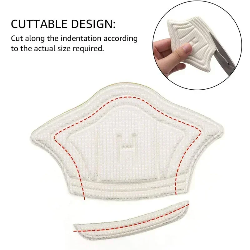 النعال التصحيح منصات كعب للأحذية الرياضية قابل للتعديل حجم قدم وسادة لتخفيف الآلام وسادة إدراج نعل كعب حامي ملصق 2/10 قطعة