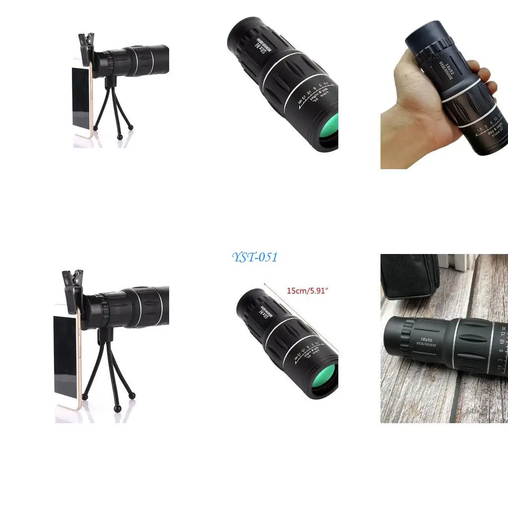 Портативный монокуляр E15A 16X52 с двойным фокусом