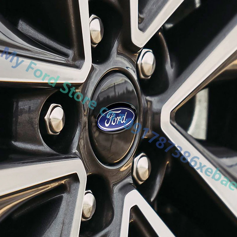 4Pcs 65mm Aluminum ABS Wheel Center Hub Caps Replacement For Ford Fiesta Fusion Explorer Shelby Mondeo Mustang Tuning Accessory view 3
