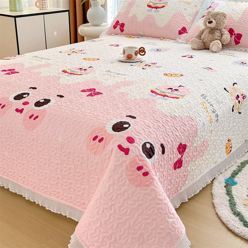 

Покрывало в мультяшном стиле, стеганое простыня, домашнее покрывало, мягкое постельное белье, покрывалоо для кровати (без наволочки)