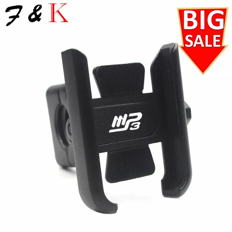 Hot Deals Motorcycle Mobile Phone Holder For Piaggio MP3 250 300 500 Handlebar Mirror Phone GPS Stand Bracket