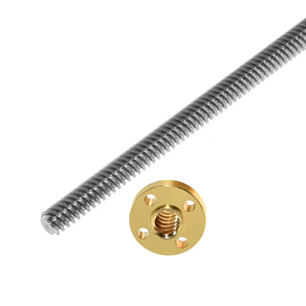 

3D Printer Accessories Lead Screw Stainless Steel Nut 4 Holes Fixing Machine Stepper Motor Threaded Rod Z Axis