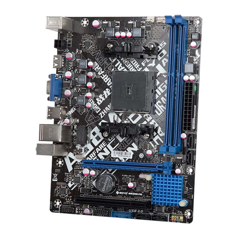 SOYO A88M Mainboard with A10-5800K CPU Computer components Game Motherboard set Support DDR3 SATA3 AMD CPU FM2+/FM2 Processor