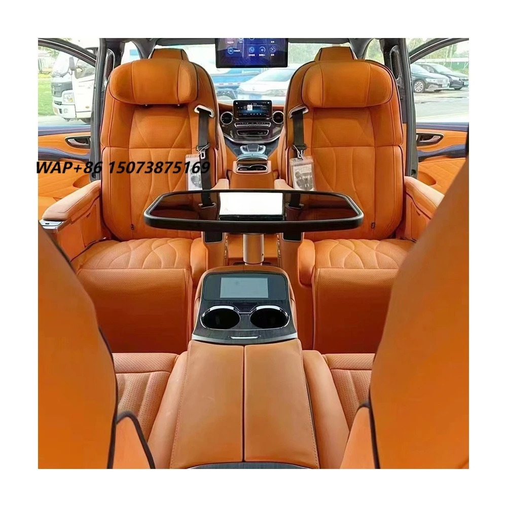 Custom MPV Vip Hiace Luxury Car 7 Seat Covers for Benz Alphard Sienna Viano W639 447 Sprinter GMC