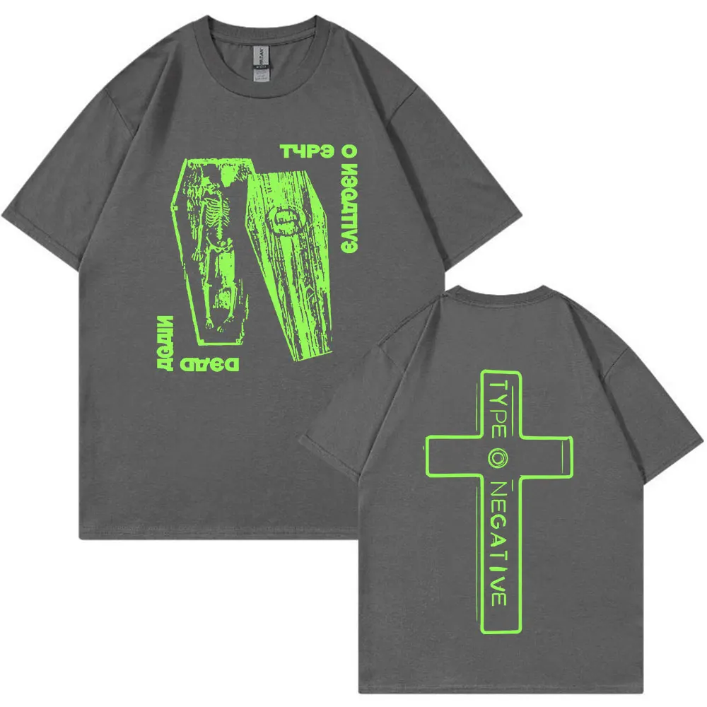 Type O Negative Dead AgainT Shirt Men Women Gothic Rock Band Vintage Short Sleeve T-shirt 100% Cotton Casual T-shirts Streetwear - view 6