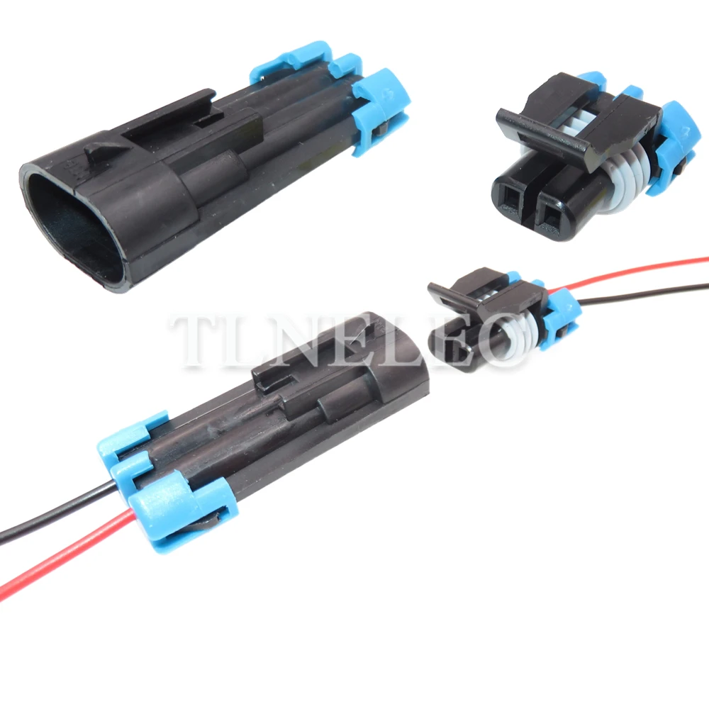 Connettore del cavo del cavo dell'automobile di modo di 2 Pin prese sigillate automatiche del sensore di temperatura dell'acqua per Buick Lacrosse Excelle GL8 12162000 12052641