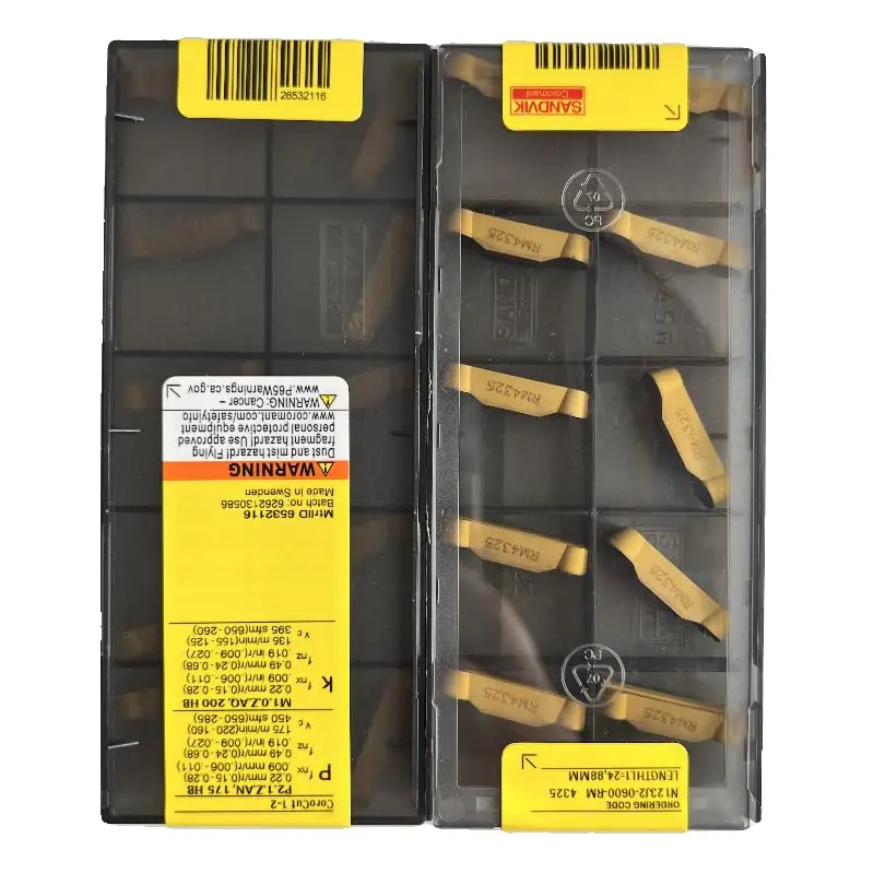 Original blade N123J2-0600-RM 4325  /Carbide CNC Blade 10 Pieces