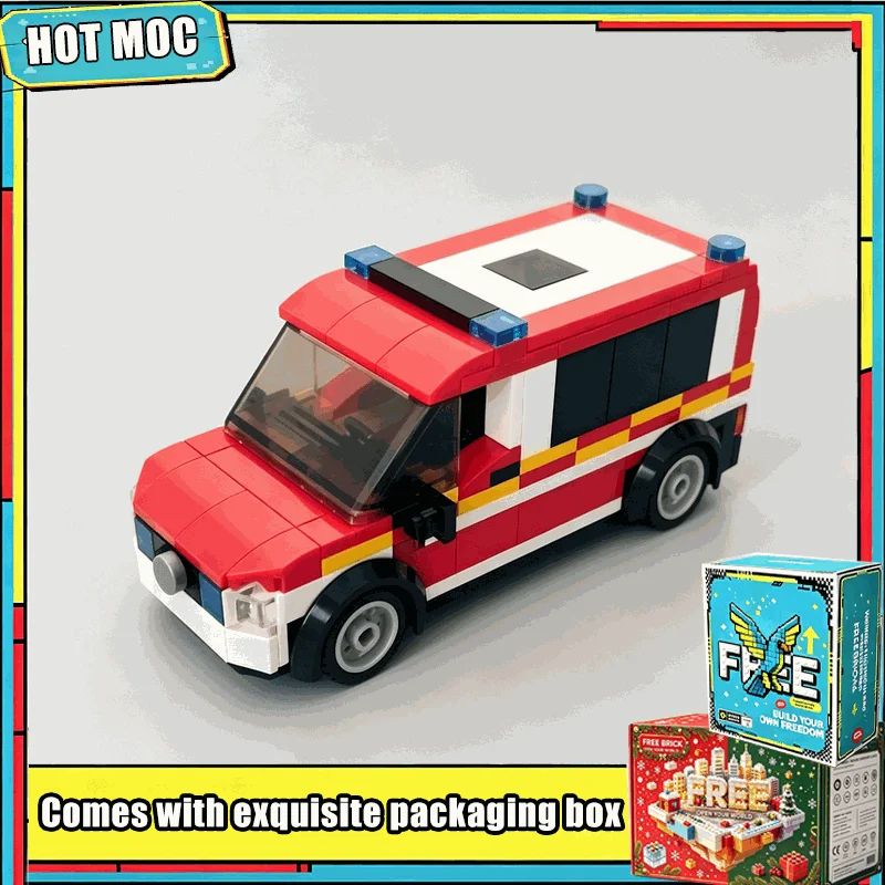 226PCS Emergency Doctor Vehicle Building Blocks Rescue Car Model DIY Assembly Creative Educational Toy Christmas Gift Home Decor