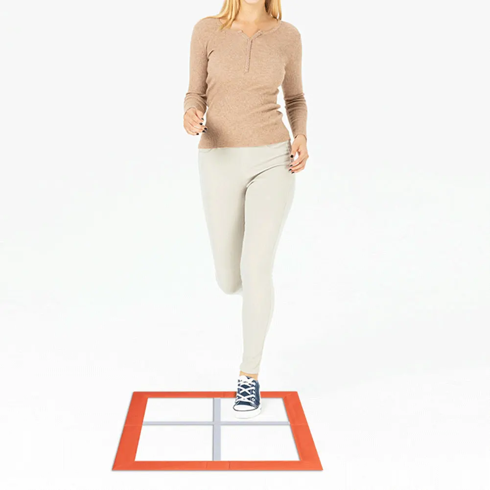 معدات تدريب مربعة قابلة للطي، سلم خفة الحركة والمرونة، معدات تدريب السرعة، سلم اللياقة البدنية للنساء والرجال