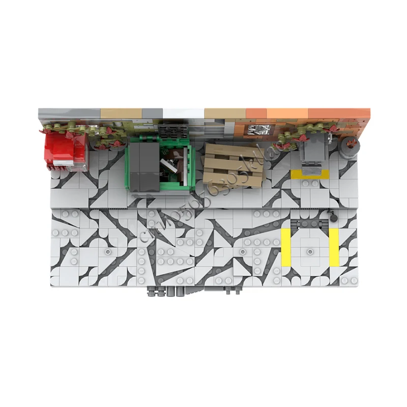 737 PCS MOC Modern City Street View Abandoned Block Building Model DIY Custom Puzzle Technology Creative Assembly Kids Toys Gift - view 3