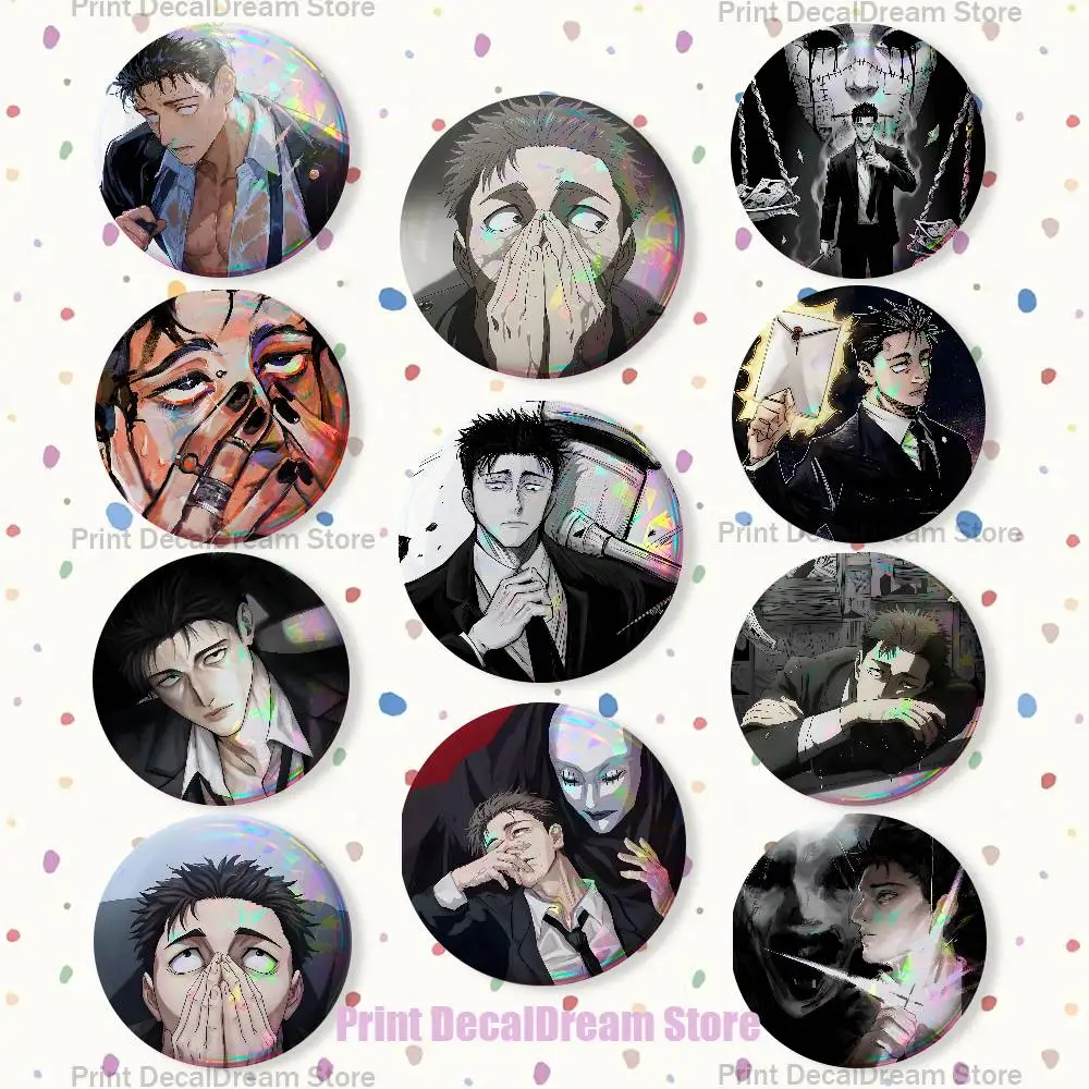 

Cool H-Hiromi Higuruma Brooches for Backpack Accessories 25mm,32mm,48mm,58mm,75mm Round Enamel Pins Cartoon Badge