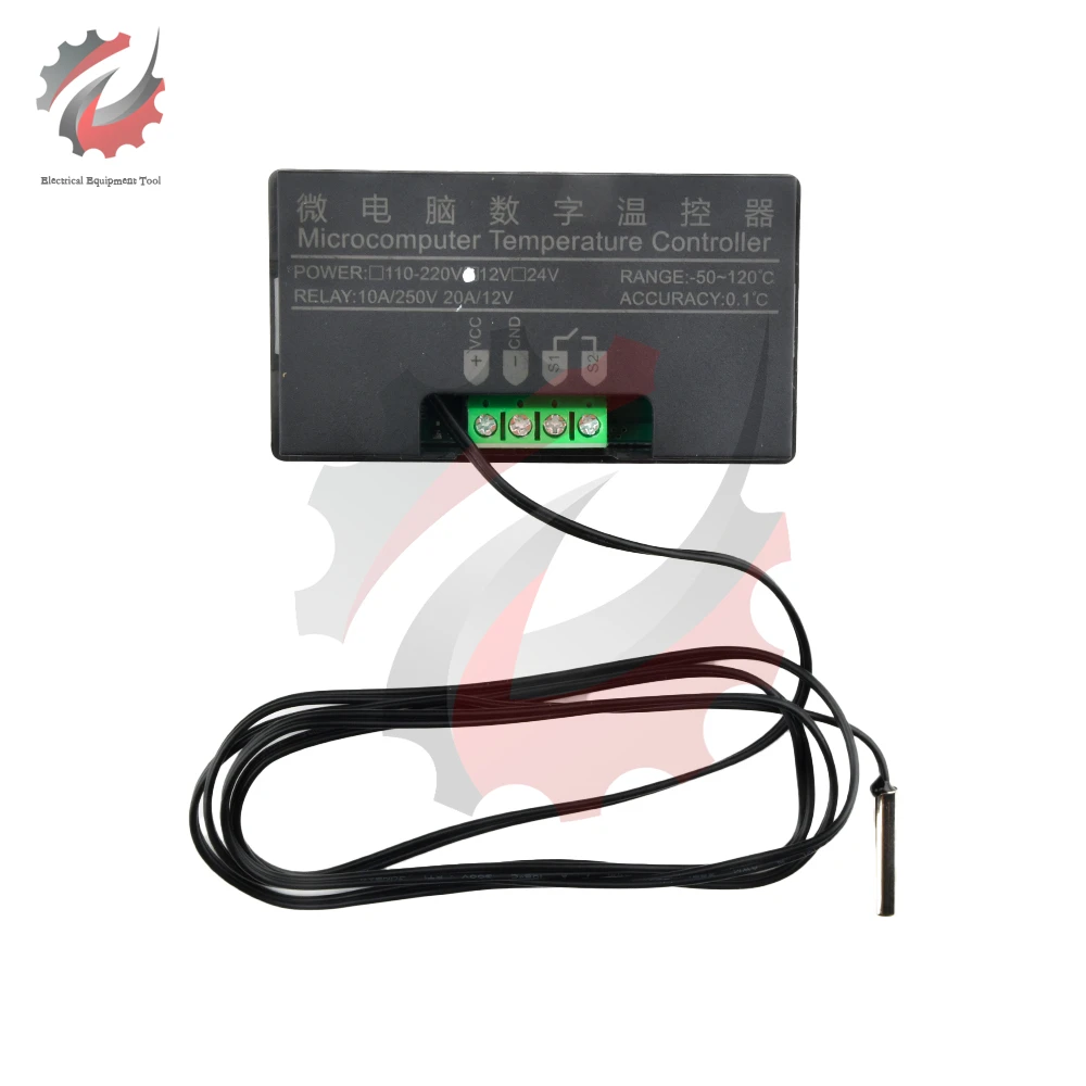 W3230 DC 12V 24V AC 110-220V Mini Digital Temperature Controller Thermostat Regulator Heating Cooling Control With Probe Sensor