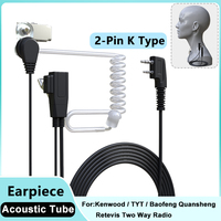 1/5pcsBaofeng Walkie Talkie Headset Covert Acoustic Tube In-ear Earpiece For 5RM UV-25M DM-1701A Kenwood TYT Quansheng K6 Radio