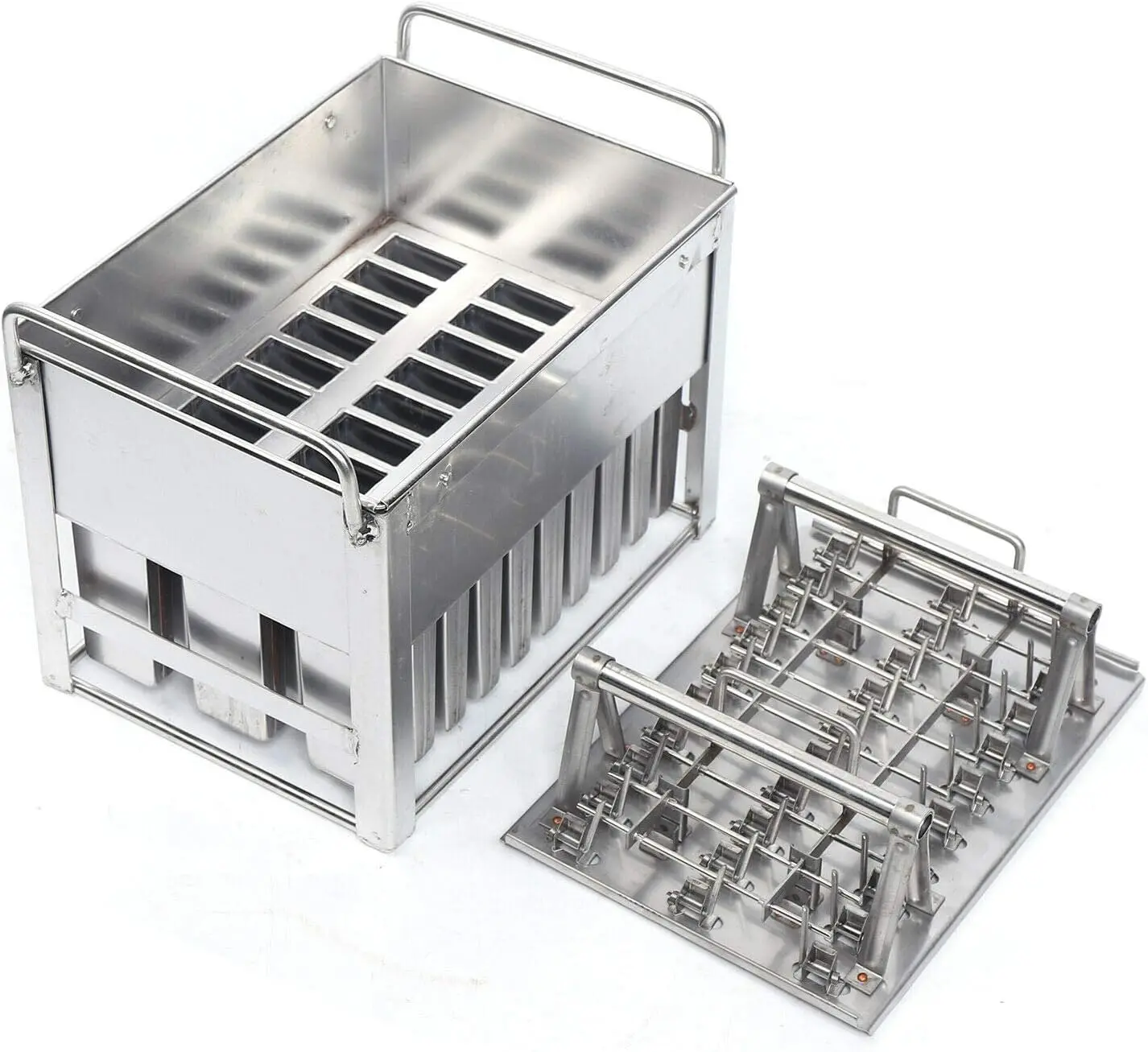 

30Pcs Stainless Steel Ice Cream Stick Mold Fast Freezing 115ml Popsicles Maker Molds Capacity Each