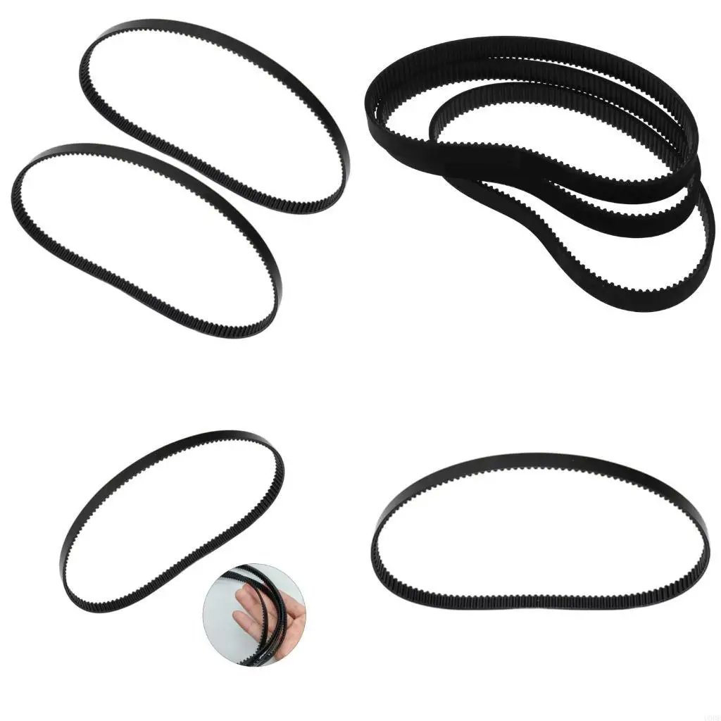   Rubber Bread Machine Belt 128 Tooth 384mm  Bread Maker Belt for Smooth Mixing Kitchen Appliance Replacement Parts