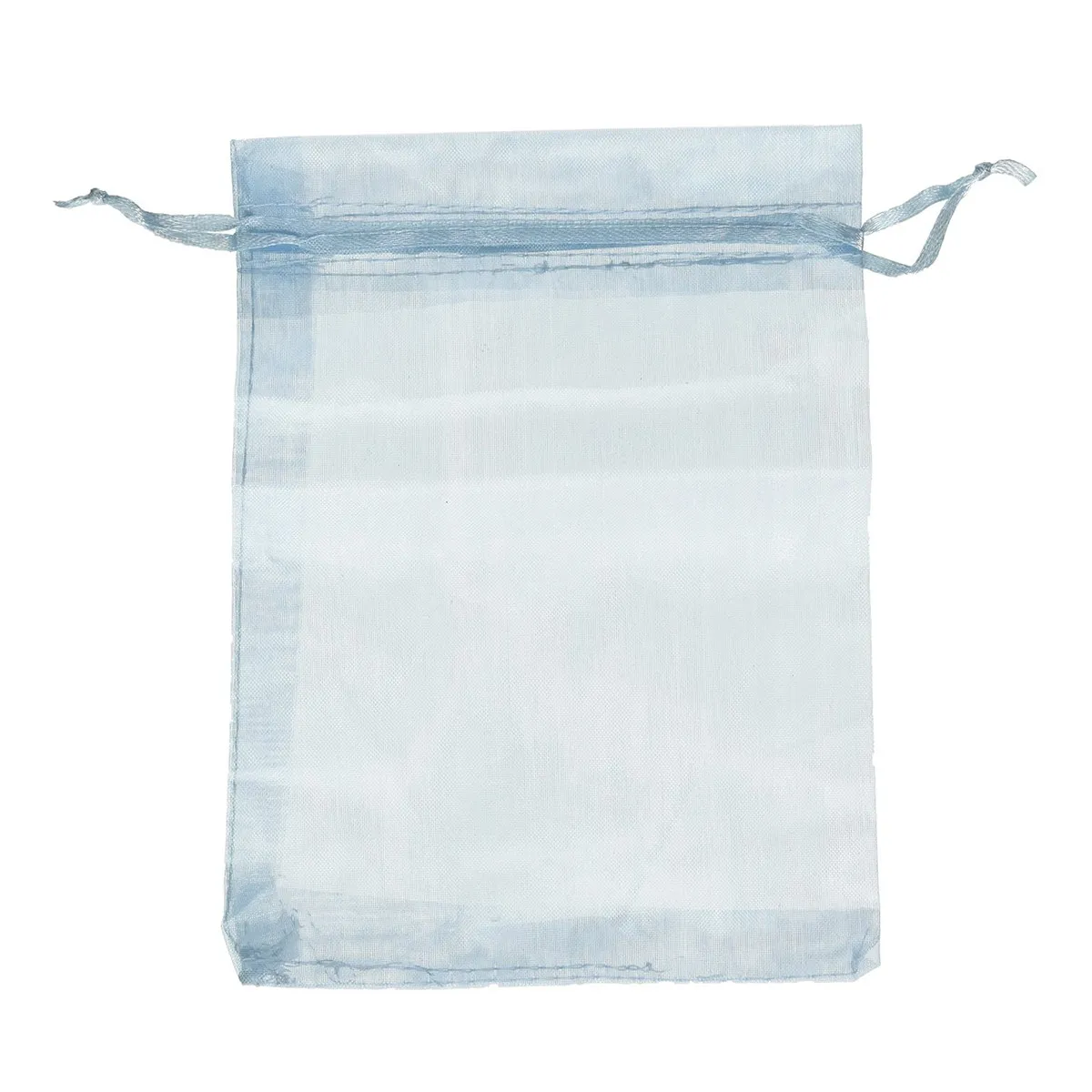 50Pcs Organza Drawstring Gift Bags White 13x18cm Jewellery Pouches Wedding Party Favors Festival Gift Packaging