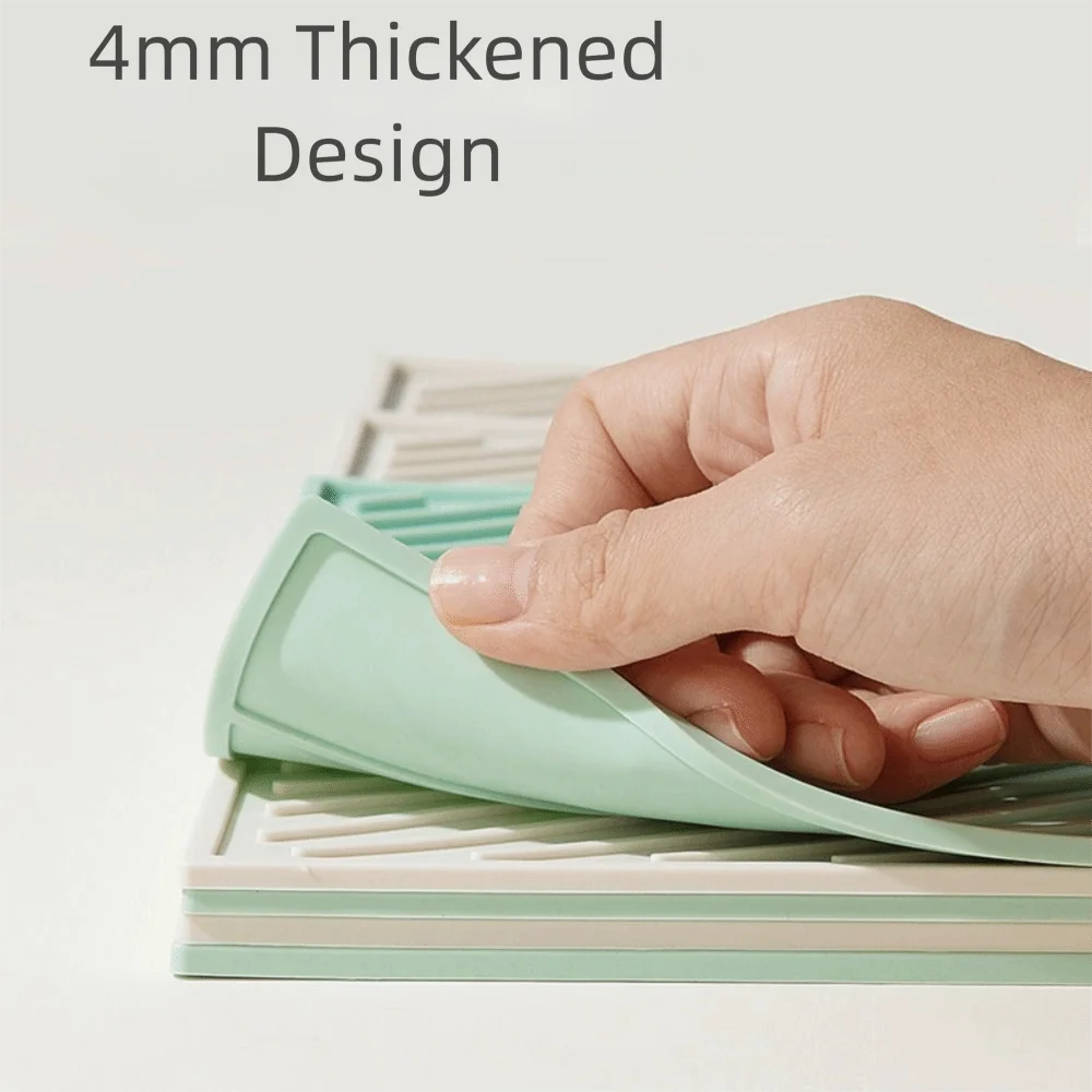 

Противоскользящая силиконовая подушка для слива, термостойкие утолщенные салфетки, большой размер, саржевая текстура, сушилка для посуды, ванная комната