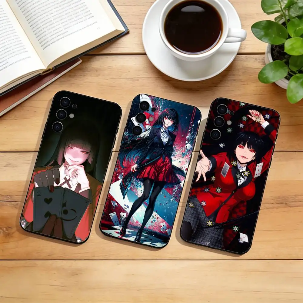 

Kakegurui Yumeko Jabami Phone Case For Samsung S25,S24,S21,S22,S23,S30,Ultra,S20,Plus,Fe,Soft Silicone Black Cover