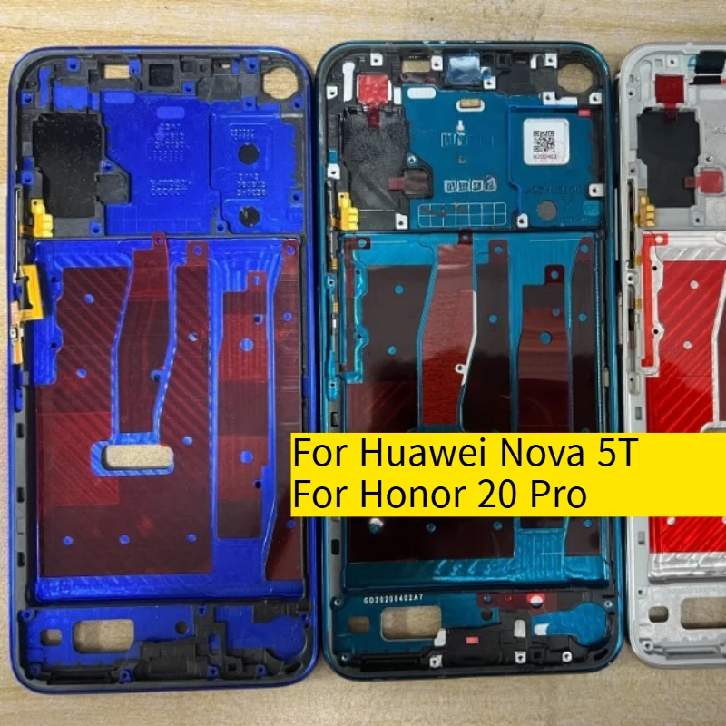 ミドルフレーム-huawei-nova-5t-用-honor-20-pro-ベゼルシャーシハウジングボーダー-冷却グラフェンリアバックカバーブラケット