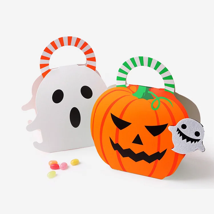 1pack Halloween Cukorka Ökölvívás Sütőtök Visszajáró lélek Irat matricák Akasztás HTML elem számára Halloween Félfogadás Fortély vag Megkínál Cukorka Csomagolás Ajánlattétel