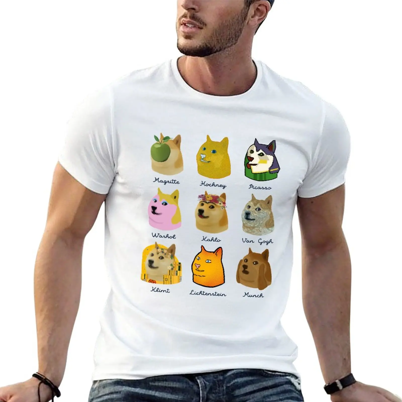 New A Brief History of Doge Artists T-Shirt summer tops boys white t shirts T-shirts for men cotton