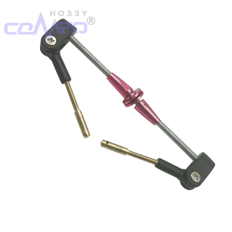 

2 Set Alu Adjustable Control Horns Vertical Push Rod Assembly For KT foam Fixed Wing RC Aircraft Model Plane Replacement
