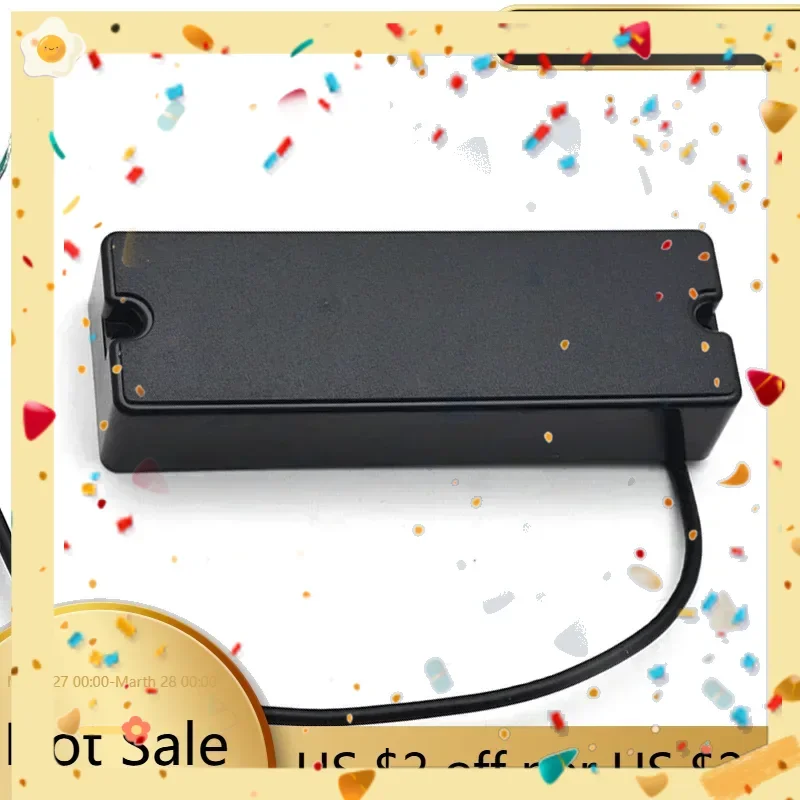 Nueva gran oferta, barra de jabón sellada, pastilla de bajo de 2 orificios, Humbucker de doble bobina de 5 cuerdas, imán de cerámica negro de 101x37,5mm para 4/5/6-S