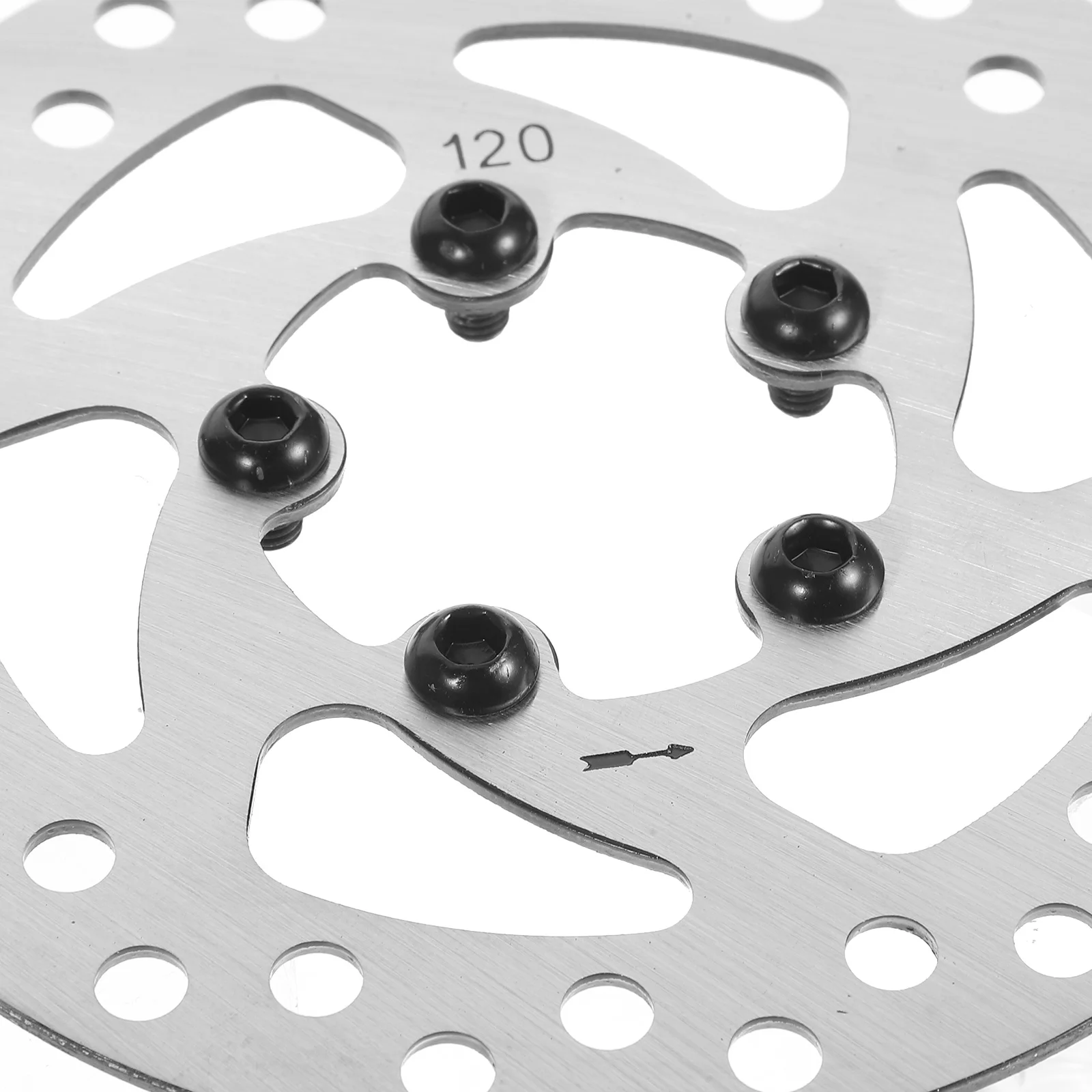 

Bike Disc Rotor Electric Scooter Motorcycle Replacement Disc High Friction Durable Hollow Edge Design Enhanced Cooling Six