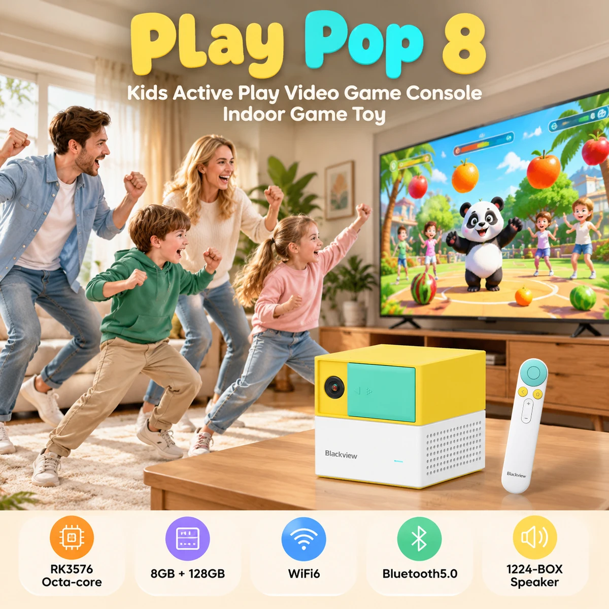 Consola de Movimiento Blackview PlayPop 8 8GB RAM 128GB Amarilla