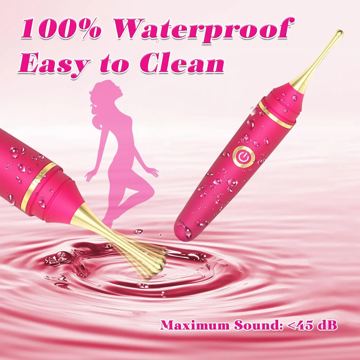 عصا هزاز رصاصة صغيرة ألعاب جنسية للبالغين 10 أوضاع محدد البظر G-بقعة دسار الحلمة محفز عالية التردد 3 رأس سيليكون