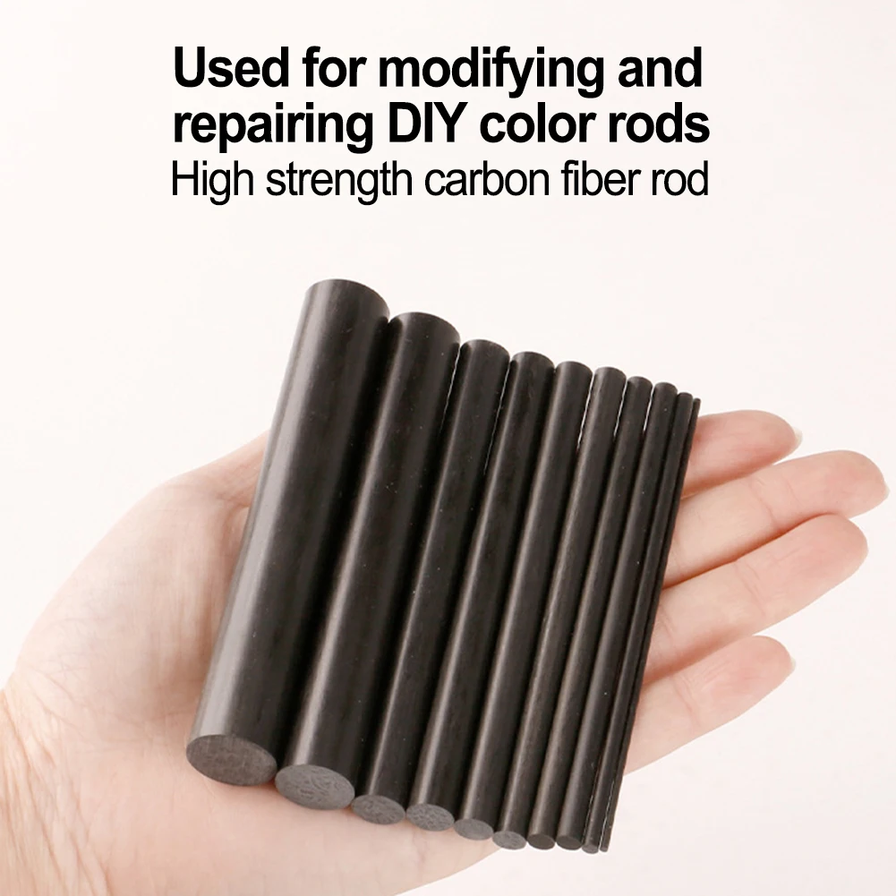 

Carbon Fiber-Sticks For Fishing Rod Repair 1mm-9.5mmx10cm Restore The Strength And Performance For Broken Fishing Rod Repair Kit